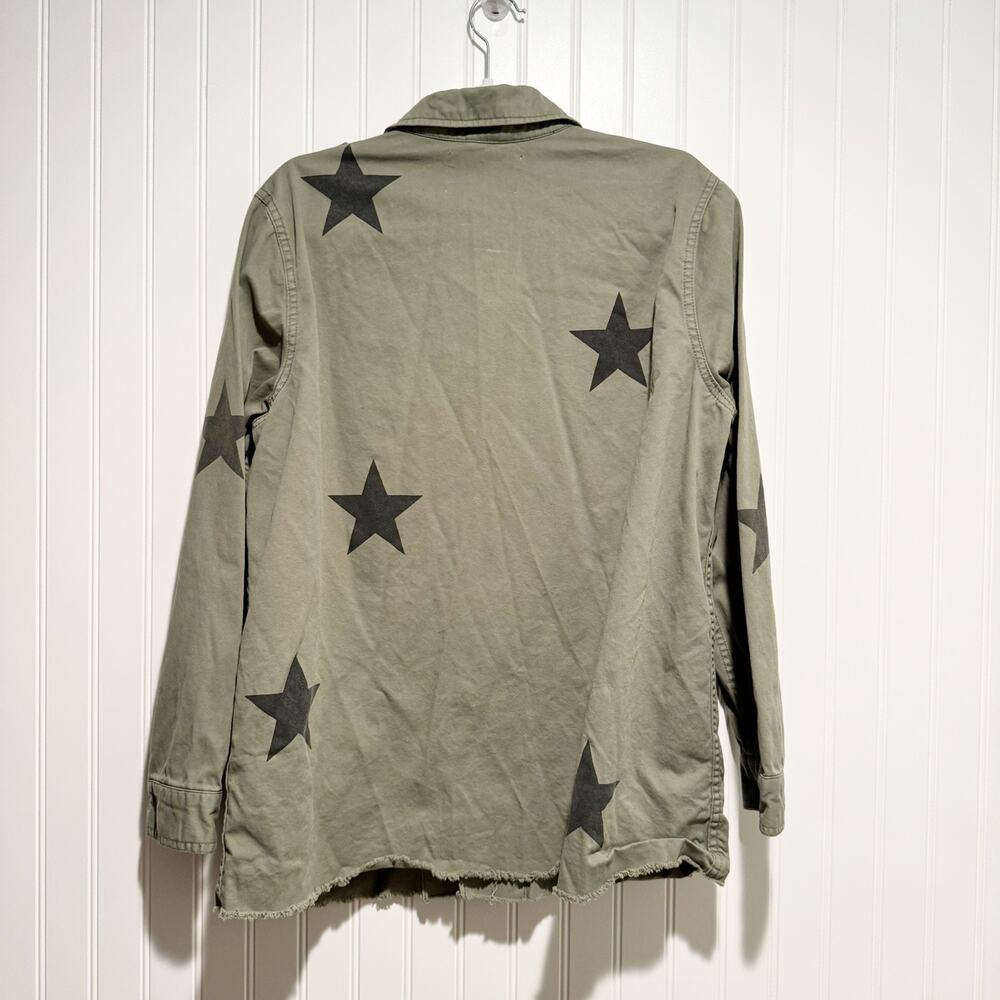 Pistola Camilo Jacket Army Green Star Print Size Medium - Picture 7 of 7